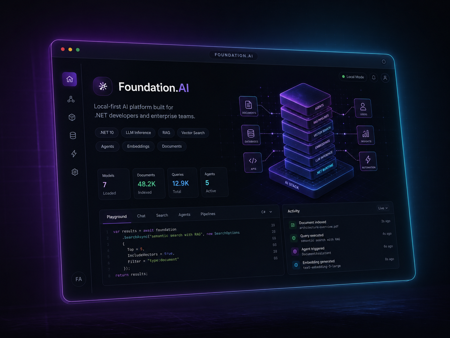 Foundation.AI local-first AI stack product preview